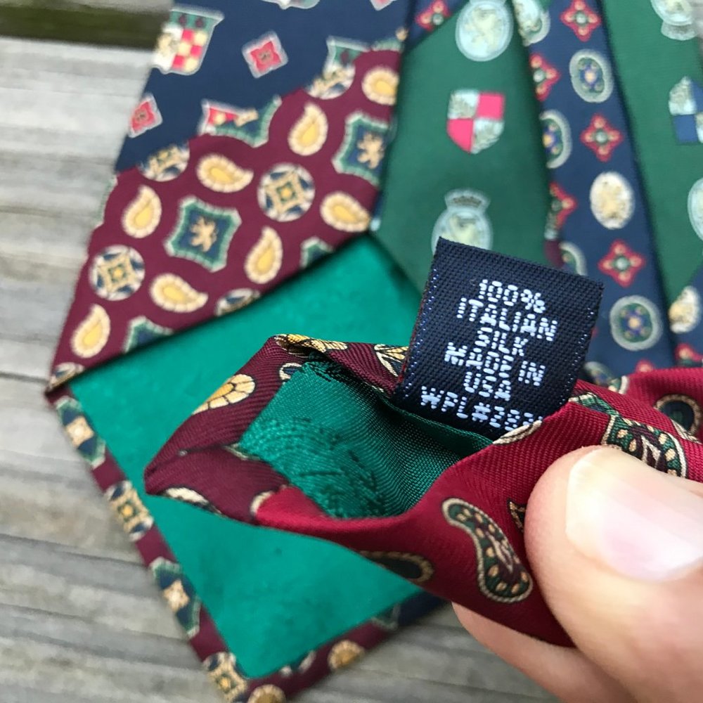 Tommy Hilfiger Men Tie Multi Color 100% Silk Neckt - Picture 8 of 10